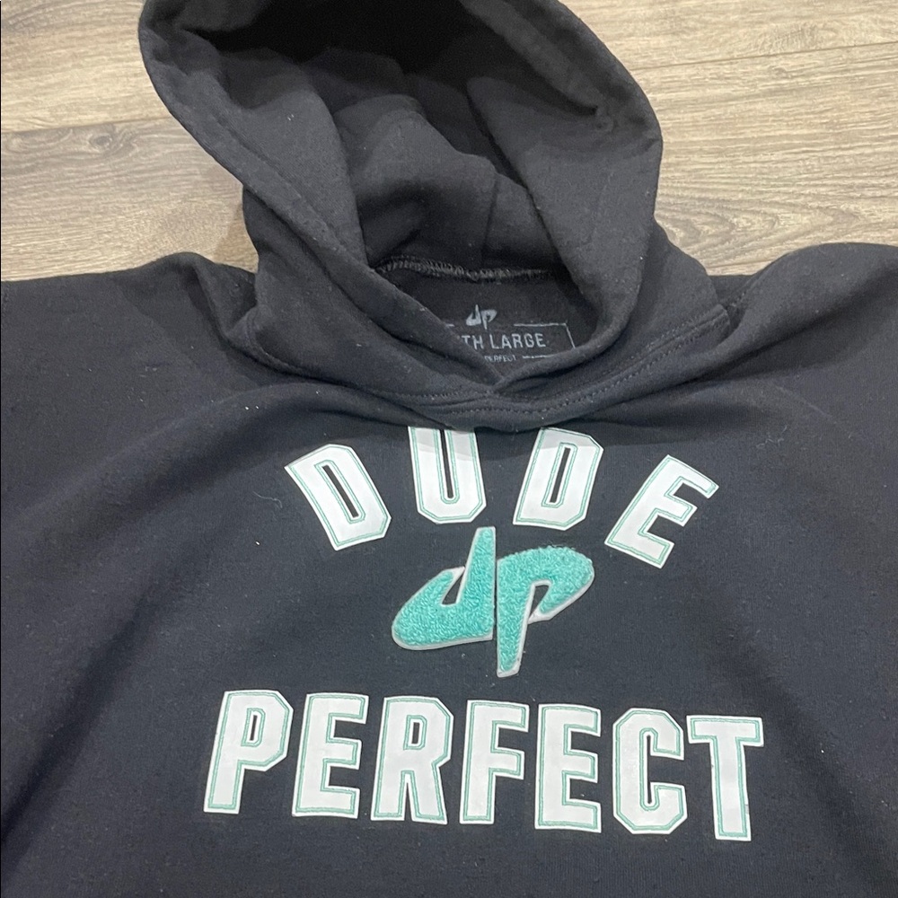 Dude Perfect Black Hoodie for Kids - Picture 9 of 9